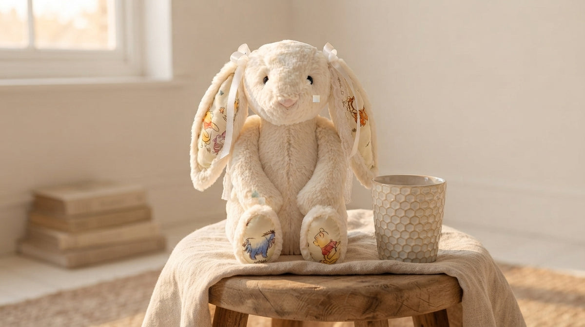 Handmade by Louise hero - Winnie the Pooh bunny plush and tumbler