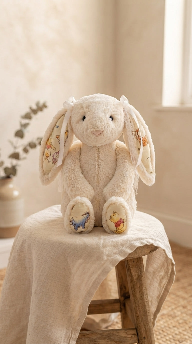 Handmade by Louise mobile hero - Winnie the Pooh bunny plush